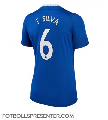 Chelsea Thiago Silva #6 Hemma Matchtröja Dam 2022-23 Kortärmad